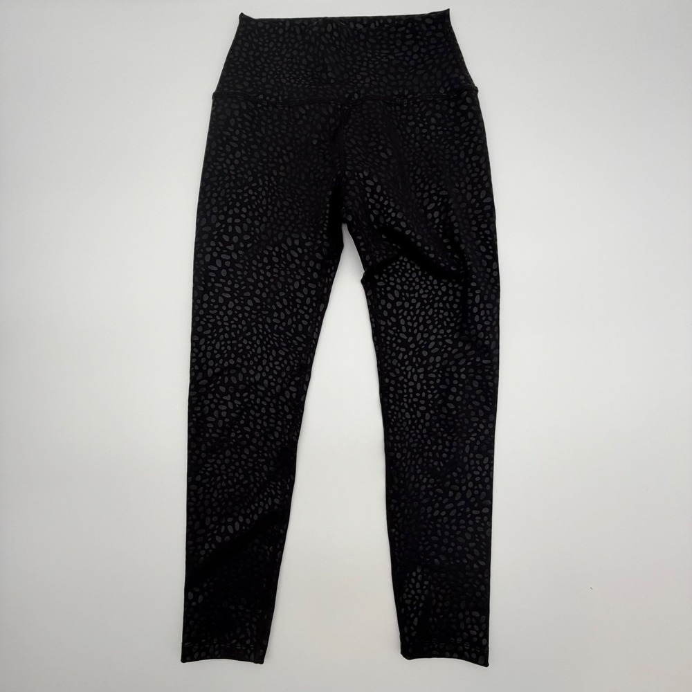 Beyond Yoga Leopard Print High Waisted‎ Leggings Black Size Small